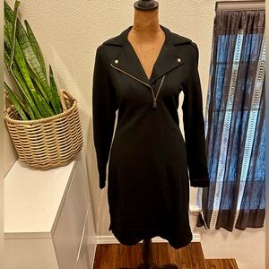 Ralph Lauren Black Long Sleeve Dress with Zipper
